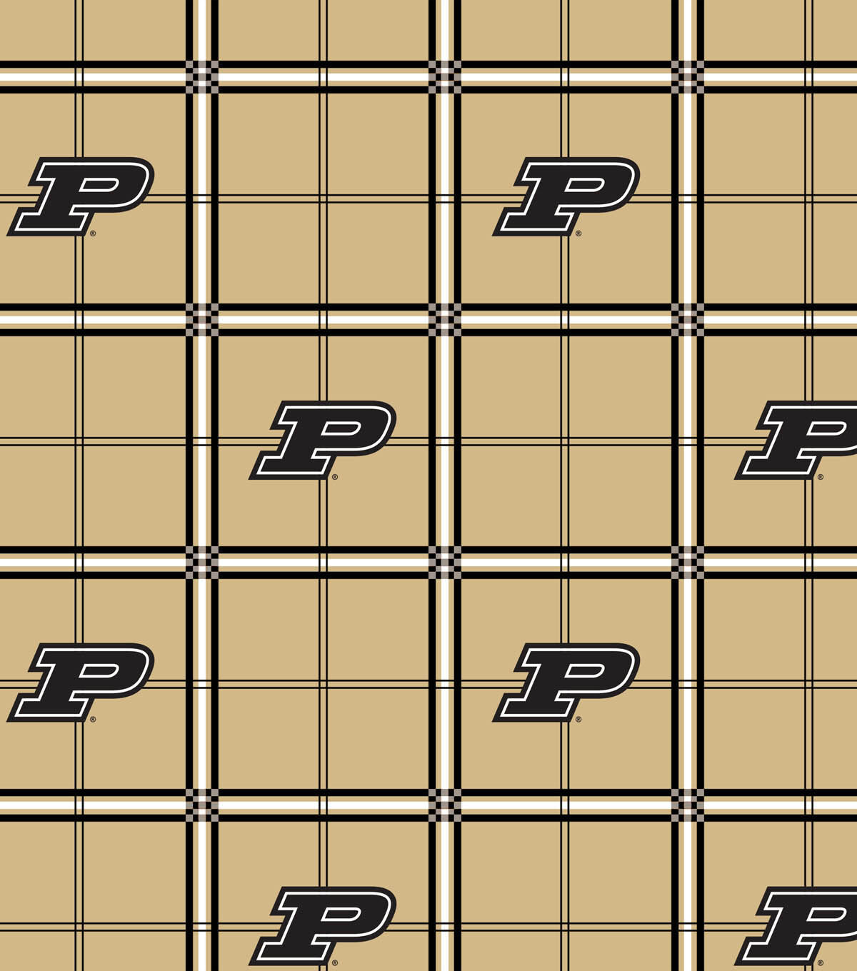Purdue University Boilmakers Flannel Fabric 42
