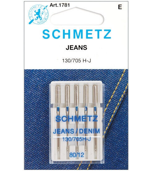 Schmetz Denim/Jeans Machine Needles 5 pk Size 12/80