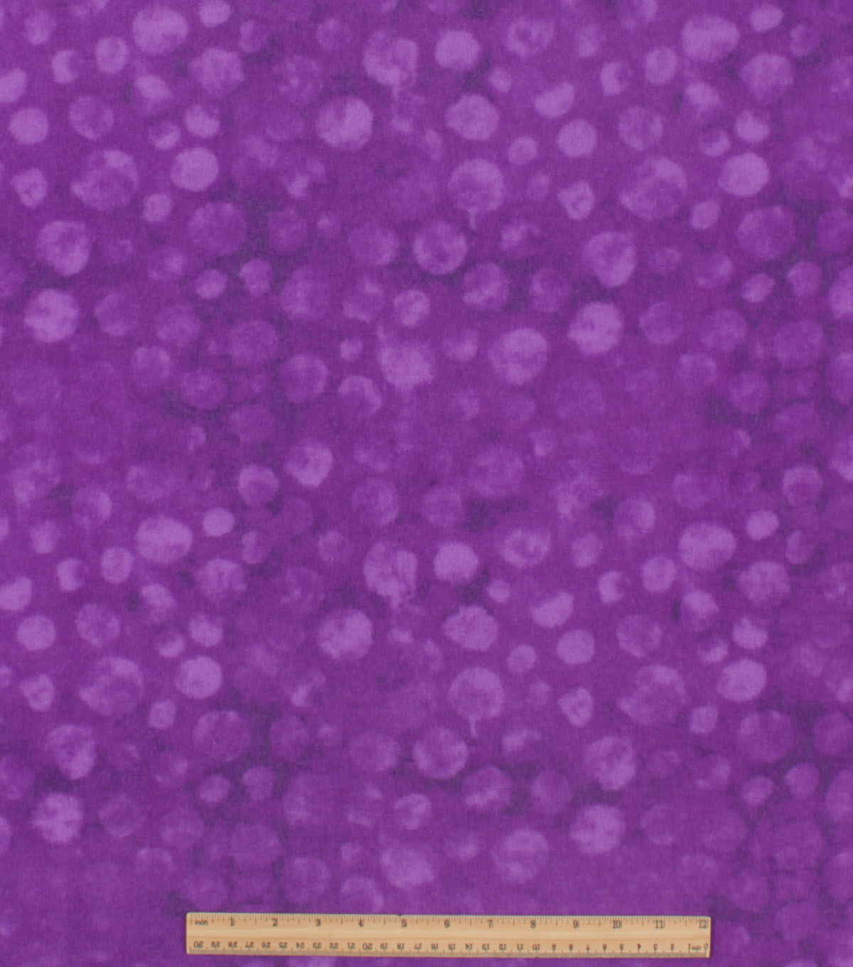 Purple Watercolor Dots Anti Pill Plush Fleece Fabric