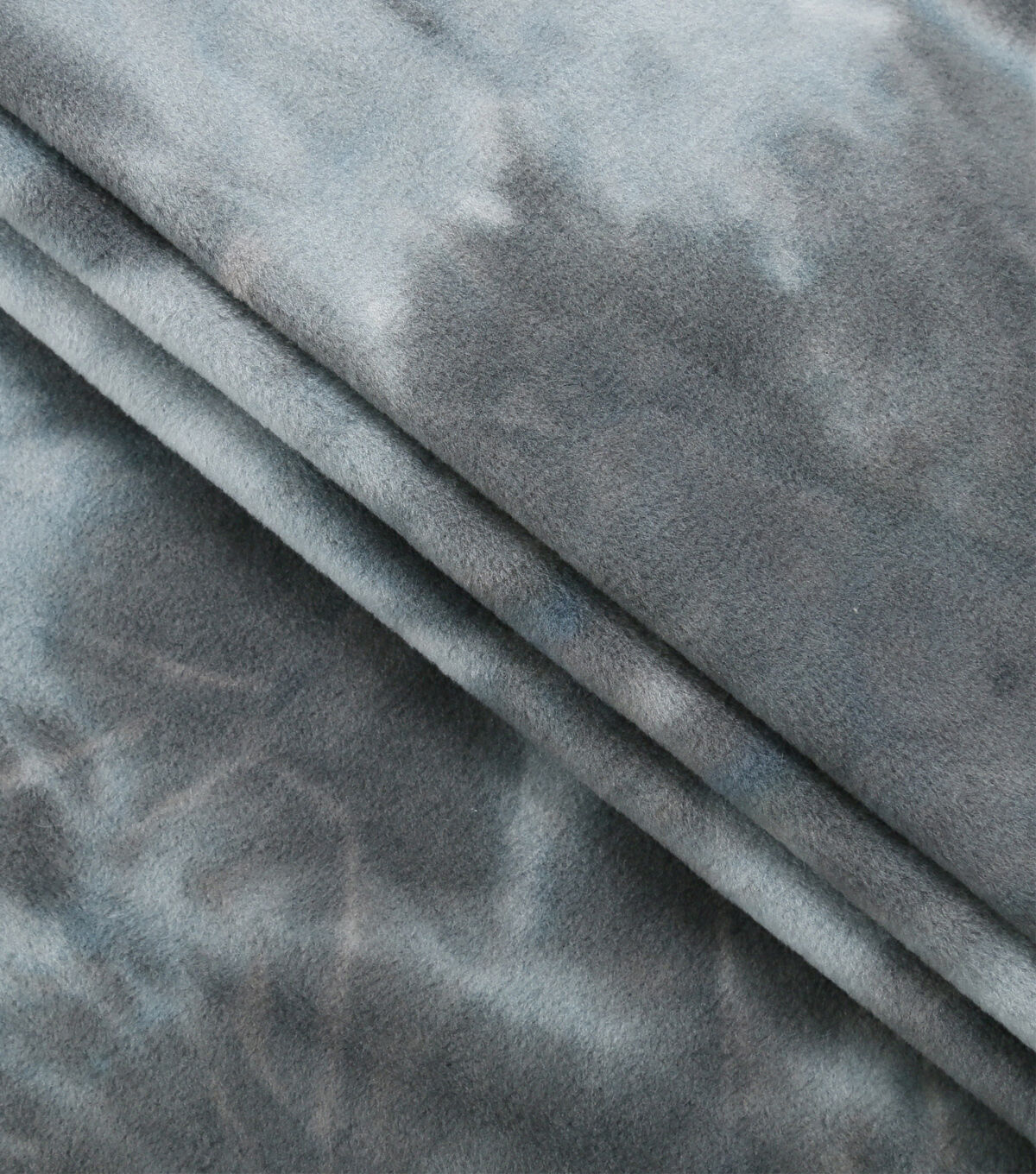 Real Tie Dye - Ultimate Grey Luxe Fleece Fabric