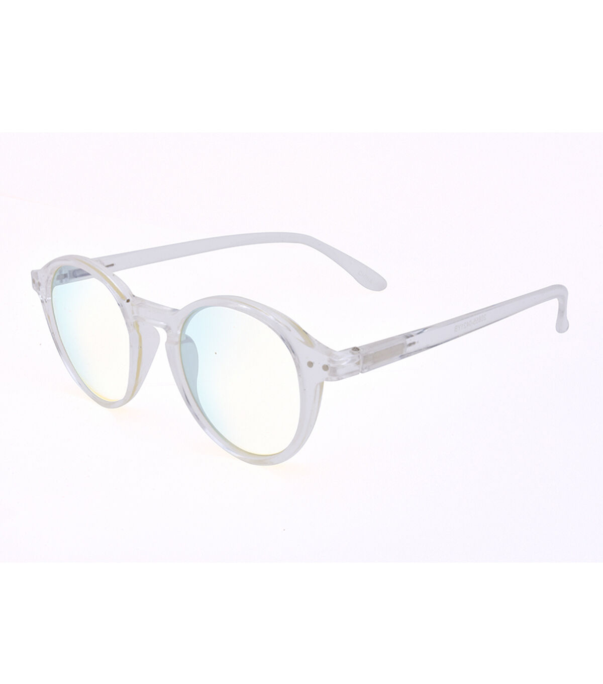 Youth Round Clear Blue Light Glasses