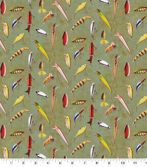 Springs Creative Fly Fishing Cotton Fabric