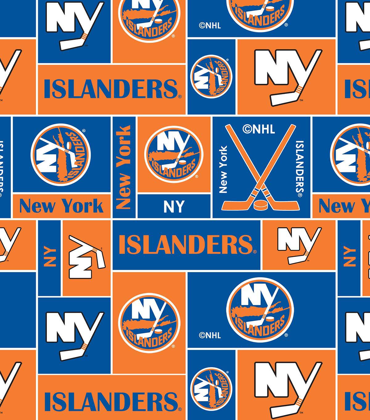 New York Islanders Fleece Fabric 60'' Block