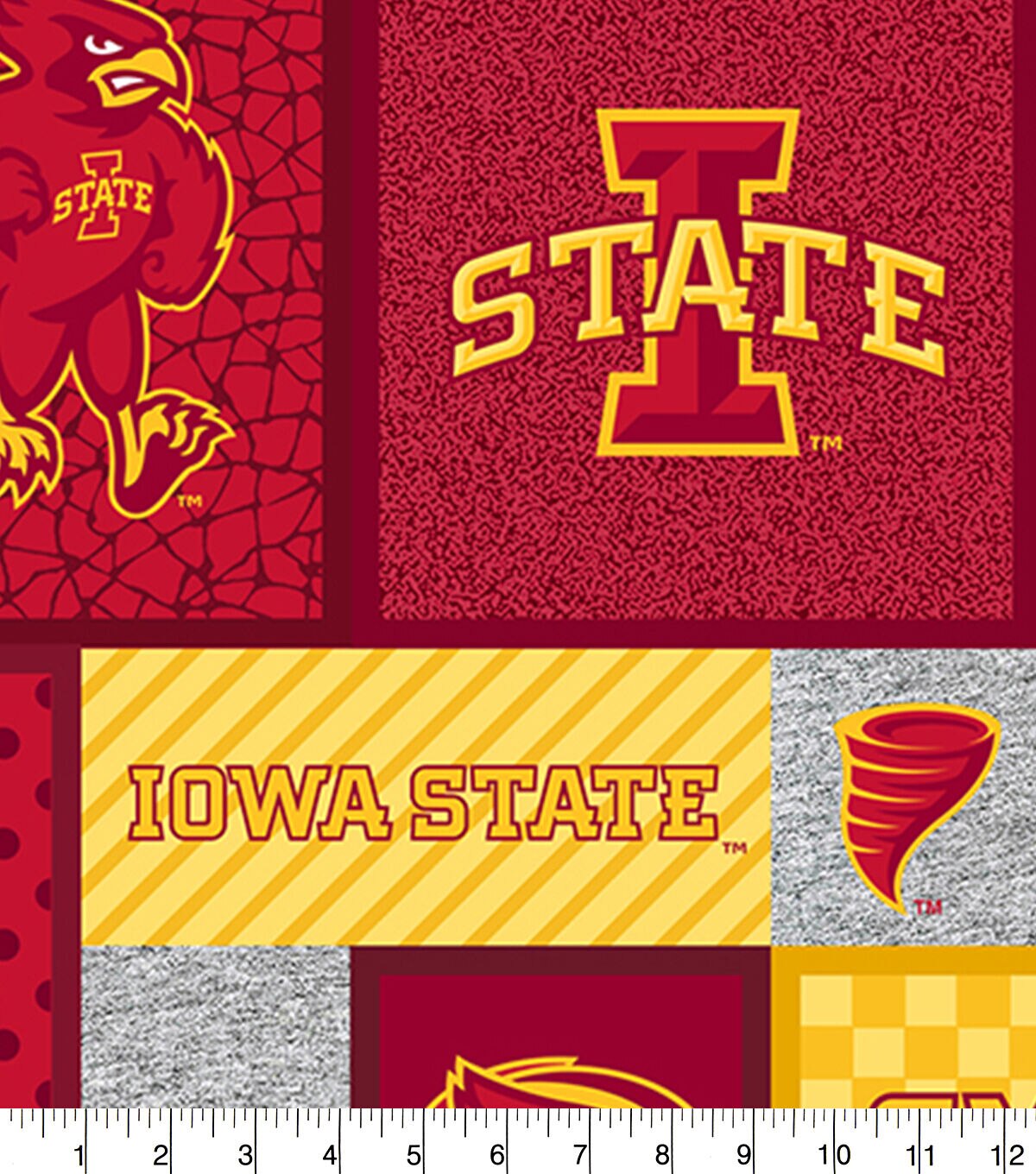 Iowa State Cyclones Fleece Fabric College Patch