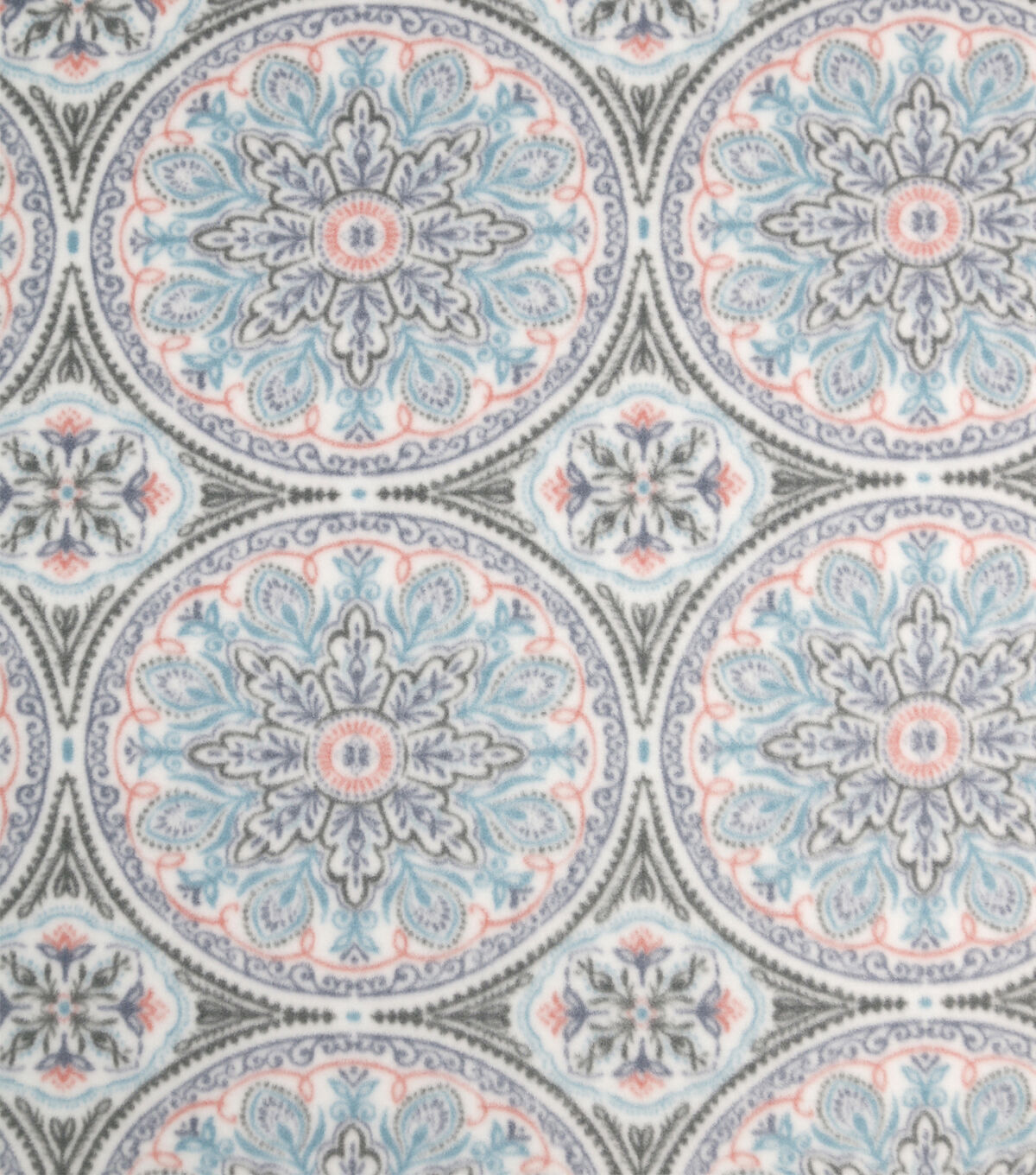 Pastel Medallions Anti Pill Fleece Fabric