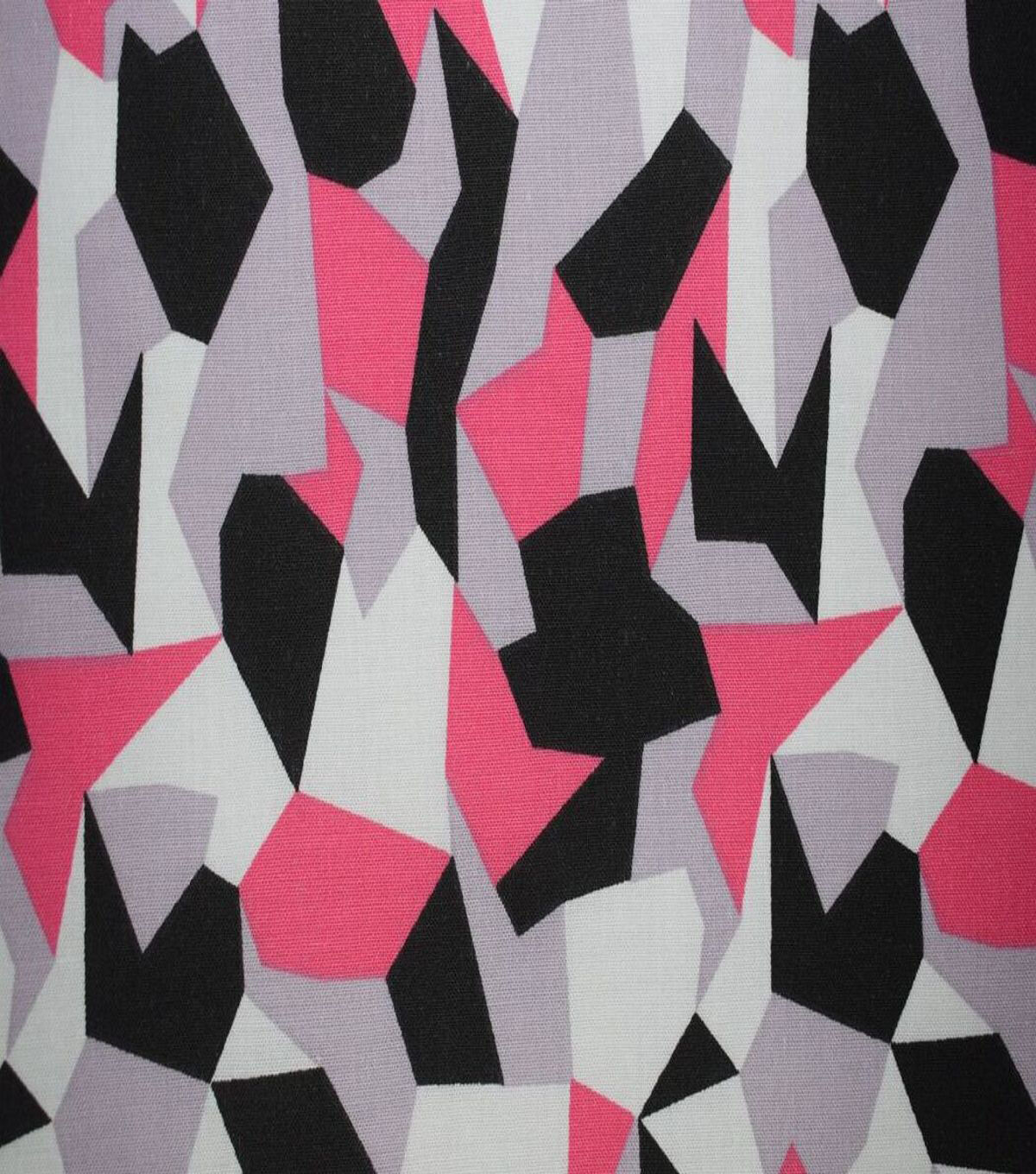 Pink & Purple Abstract Geometric Cotton Fabric by Quilter's Showcase