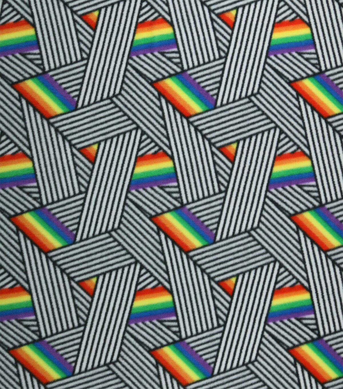 Pride Crossed Lines Anti Pill Fleece Fabric