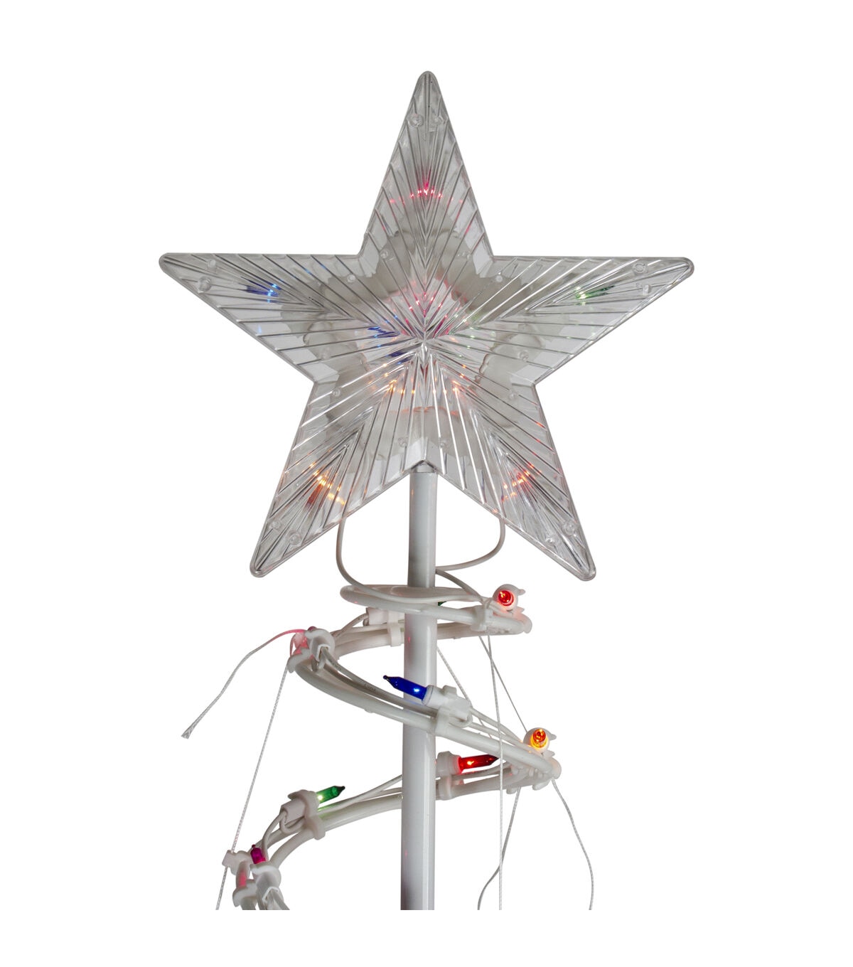 Northlight 6' Pre-Lit Spiral Christmas Tree - Multi Color Lights