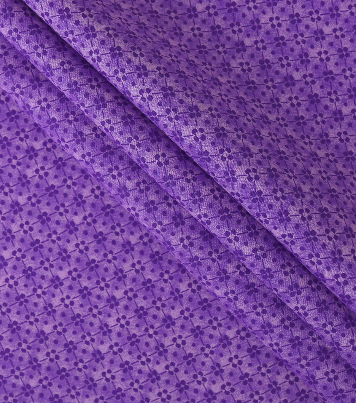 Purple Packed Diamond Floral Quilt Cotton Fabric by Keepsake Calico