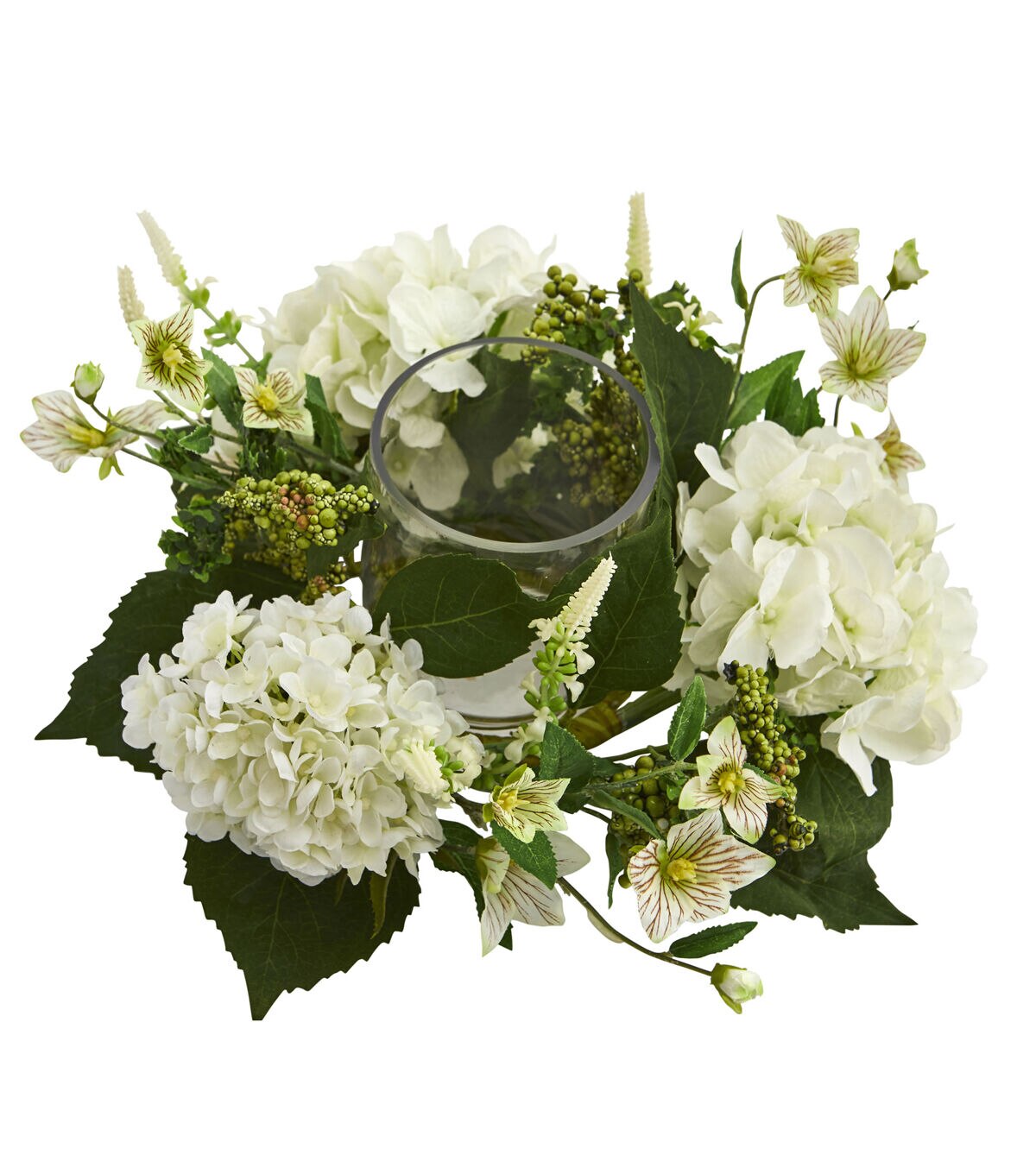 Nearly Natural Hydrangea Candelabrum Arrangement