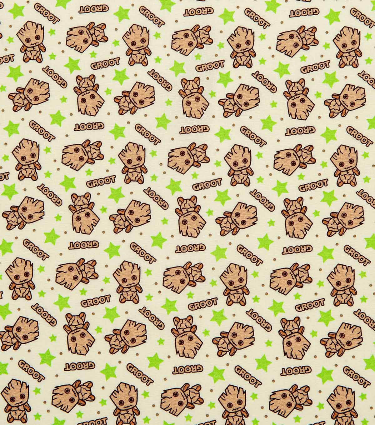Guardians Of Galaxy Groot Cotton Fabric