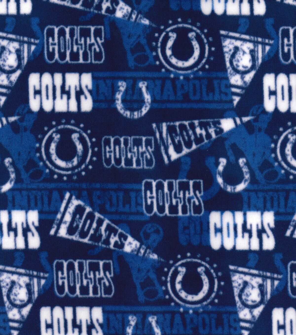 Fabric Traditions Indianapolis Colts Fleece Fabric Retro