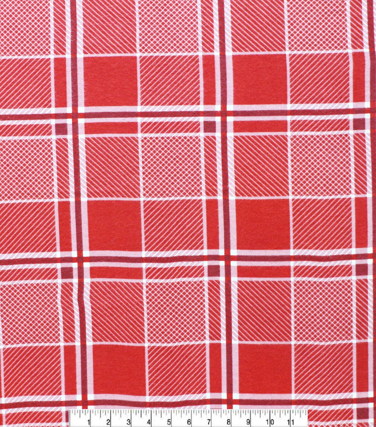 Red Plaid Super Snuggle Flannel Fabric