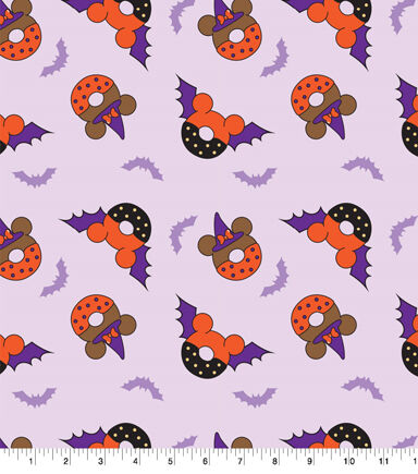 Disney Foods Halloween Donut Cotton Fabric