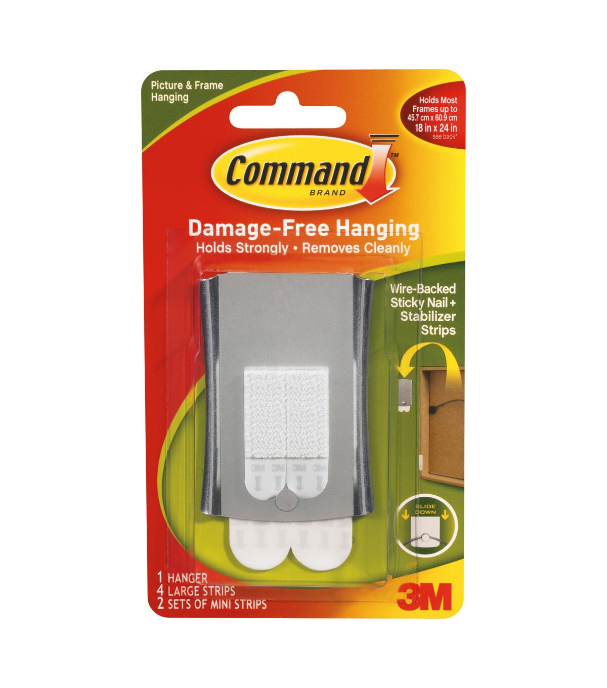 Command 7ct Sticky Nail Wire Back Hanger & Strips