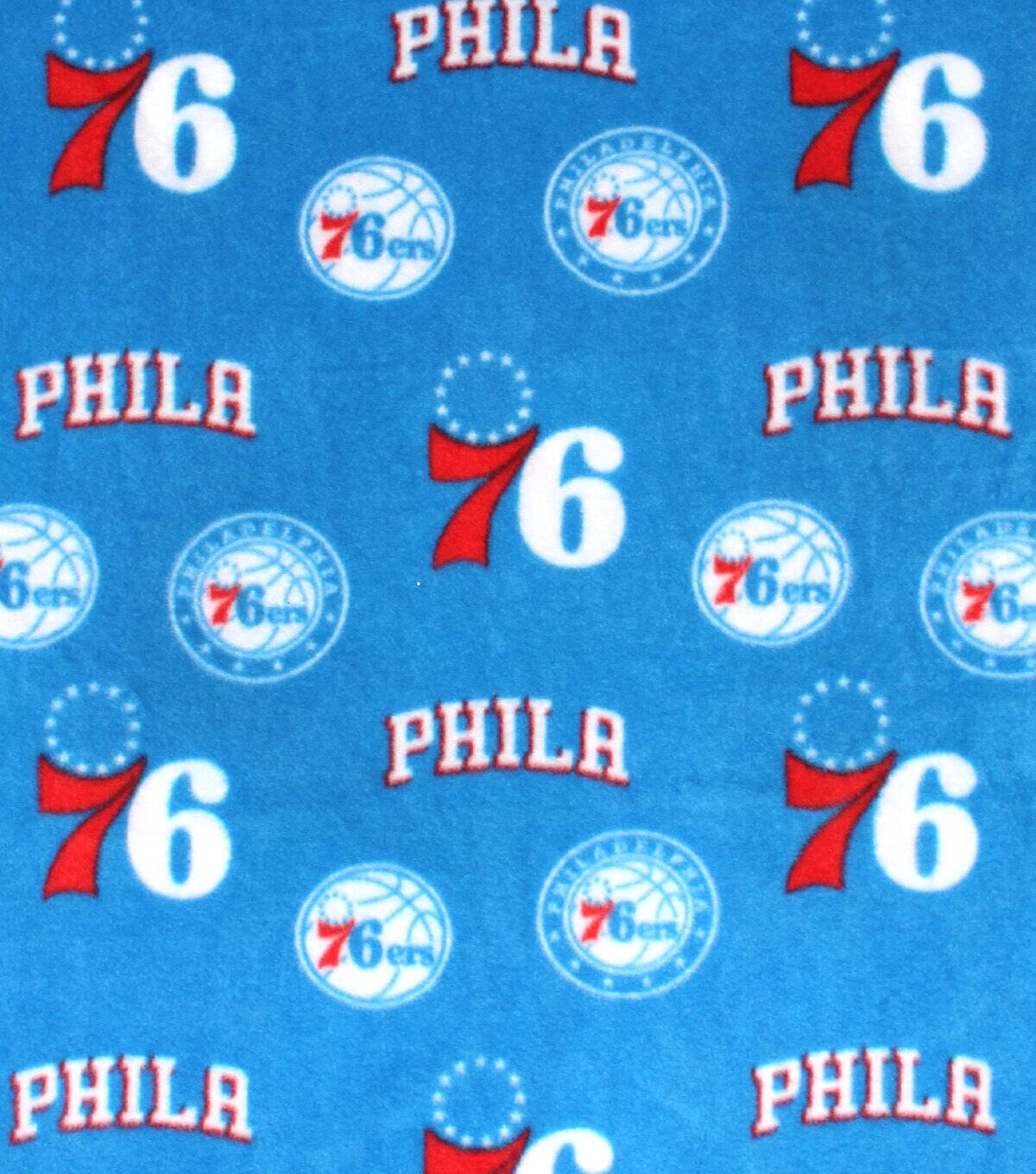 Philadelphia 76ers Fleece Fabric Allover