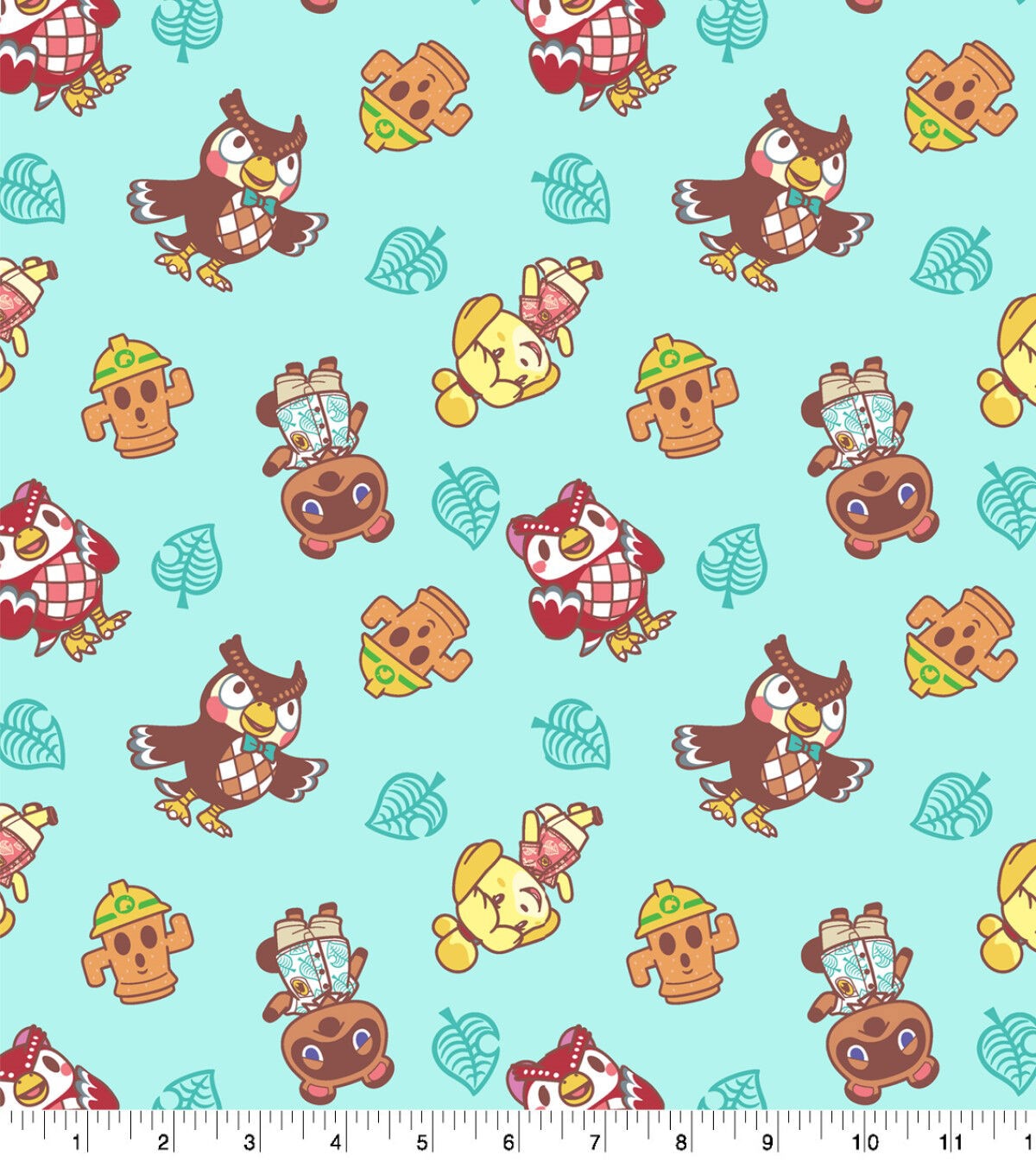 Animal Crossing Welcome To Cotton Fabric