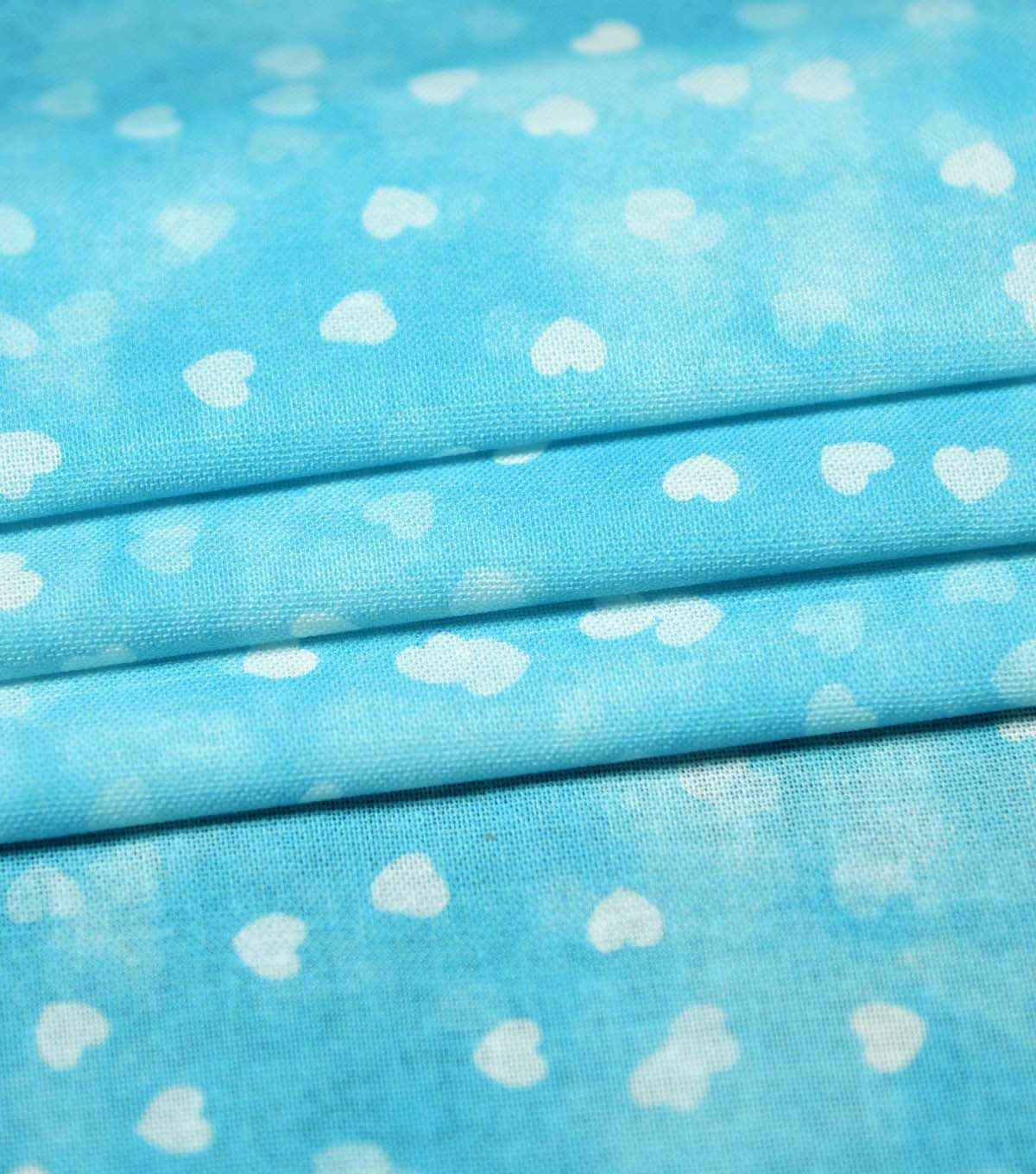Tonal Hearts Cotton Fabric by Keepsake Calico