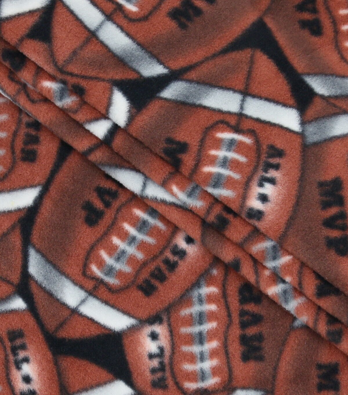 Footballs Anti Pill Fleece Fabric