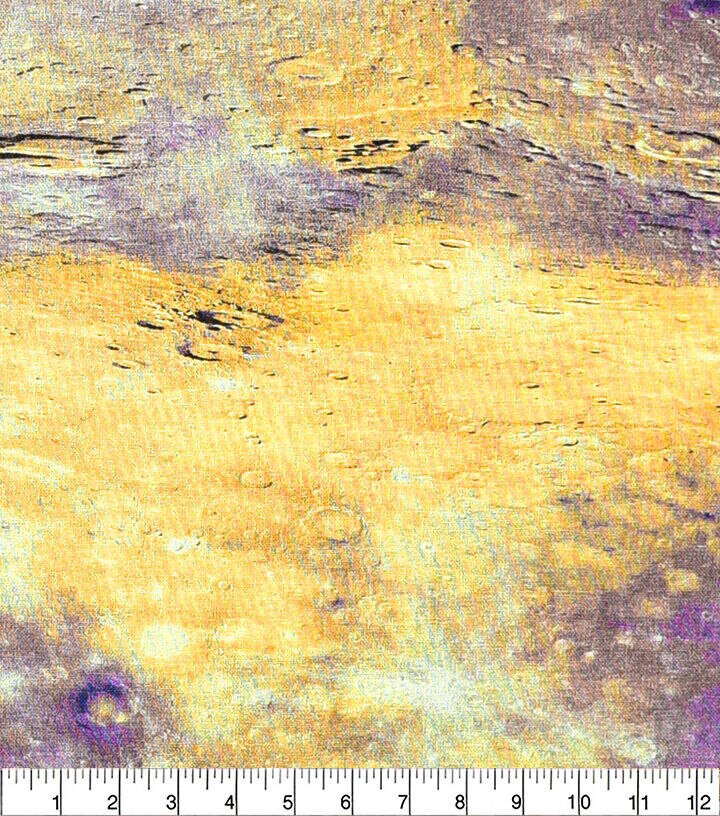 Purple & Yellow Mercury Quilt Cotton Fabric by Keepsake Calico