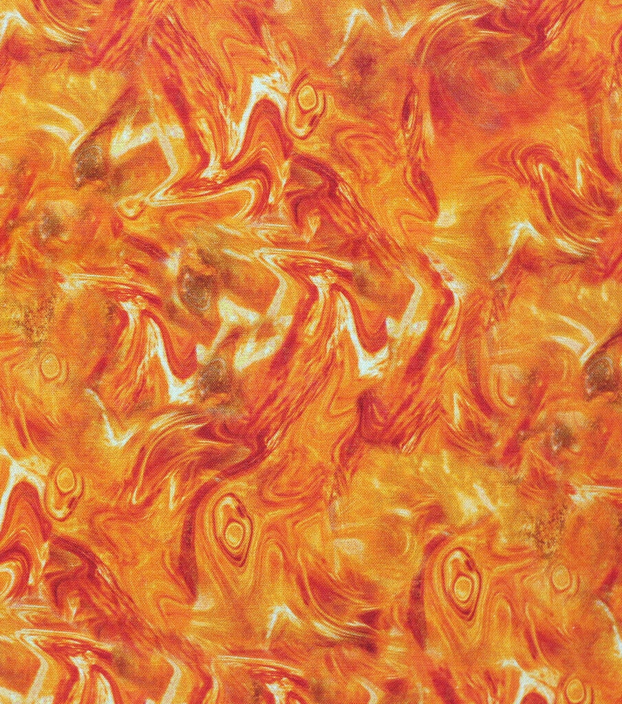 Orange Oil Slick Quilt Cotton Fabric by Keepsake Calico