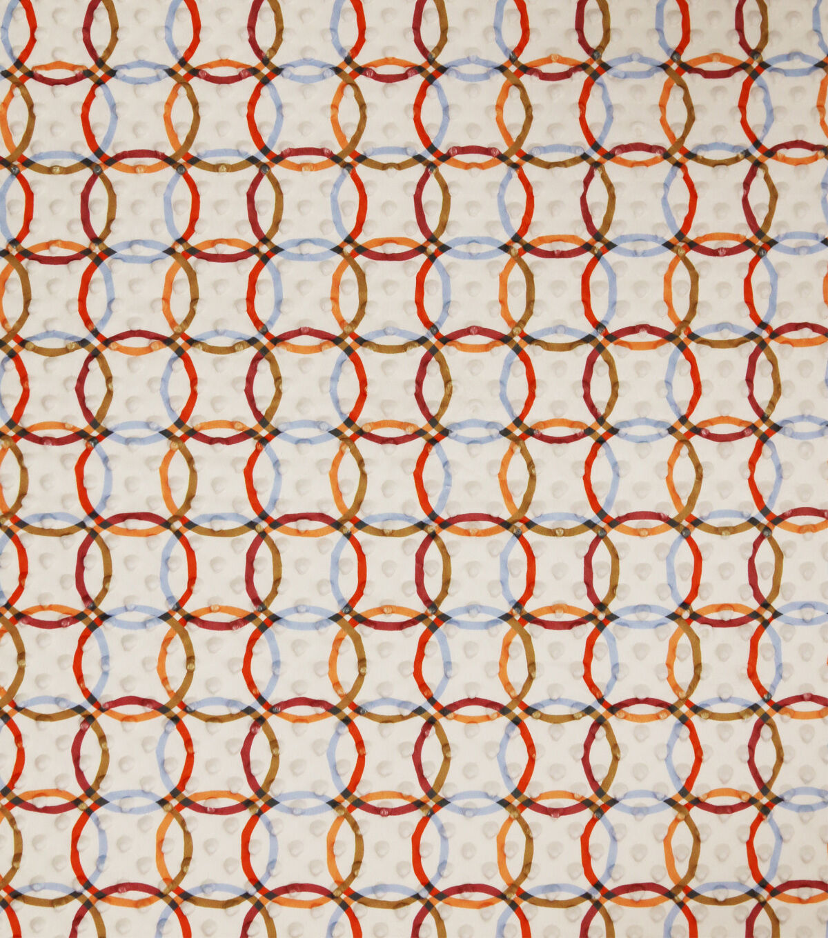Multicolor Geometric Circle Soft & Minky Fabric