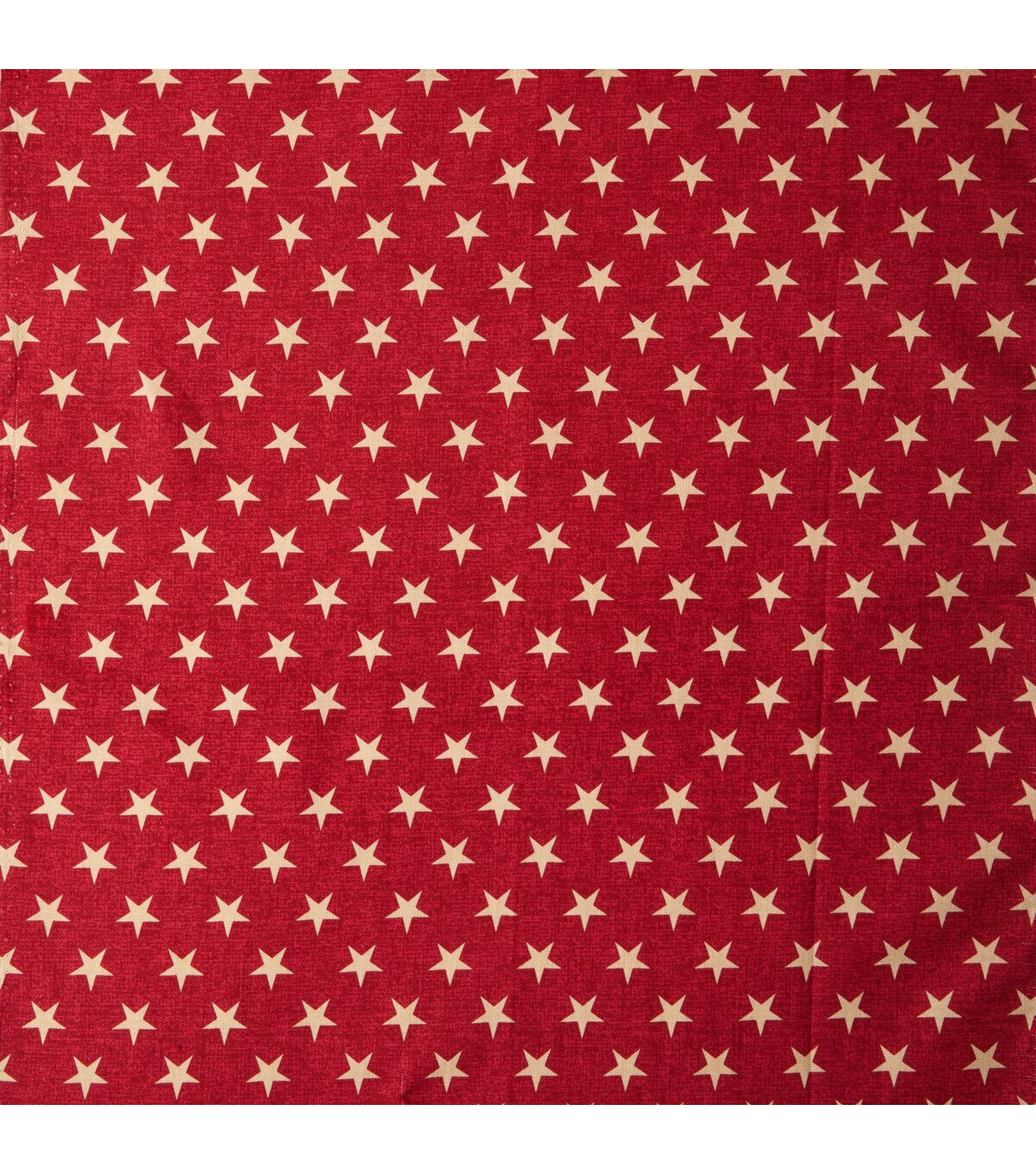Rustic Stars on Red 43'' Patriotic Cotton Fabric
