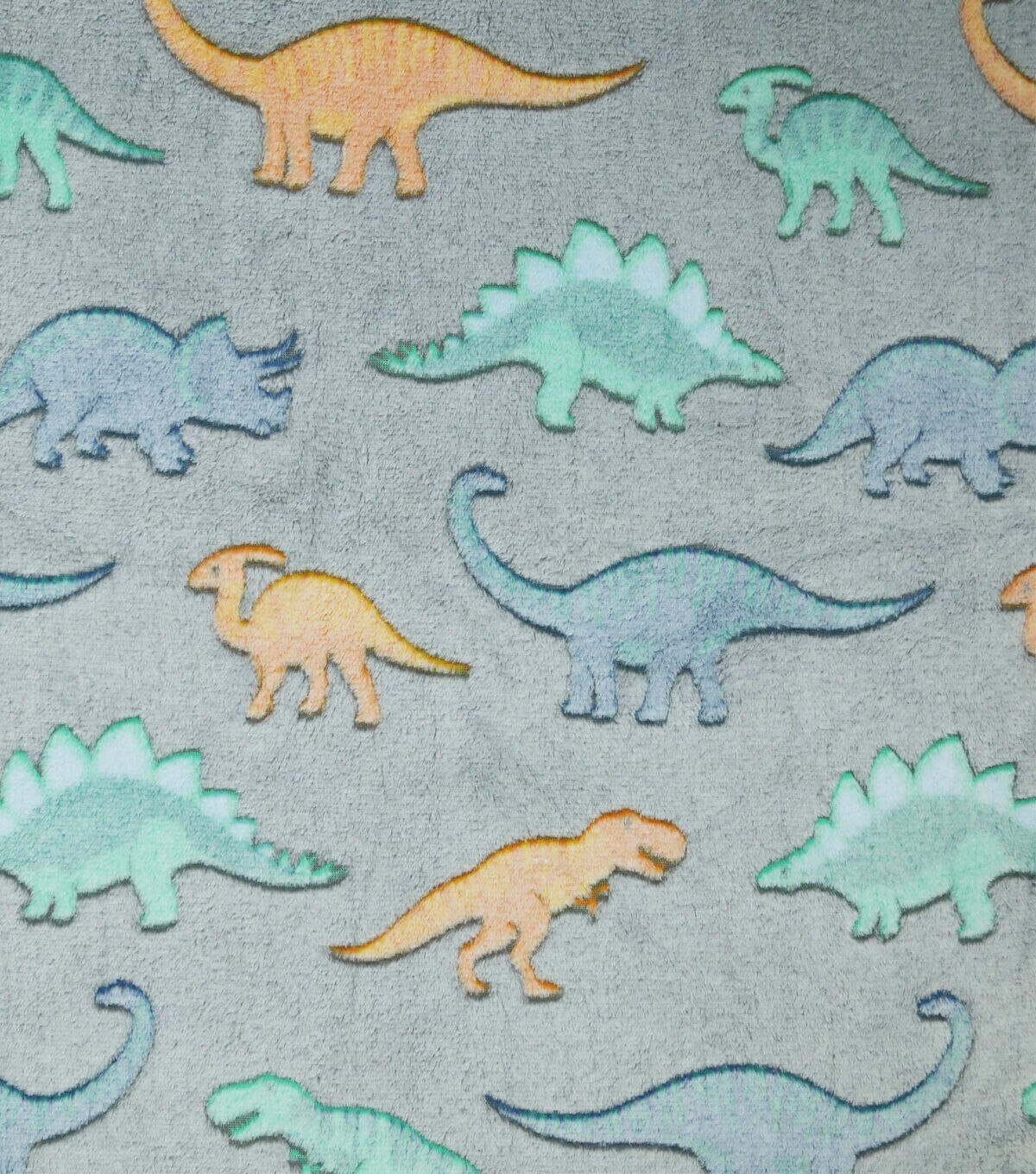 Sew Lush Dino Embossed Fleece Fabric