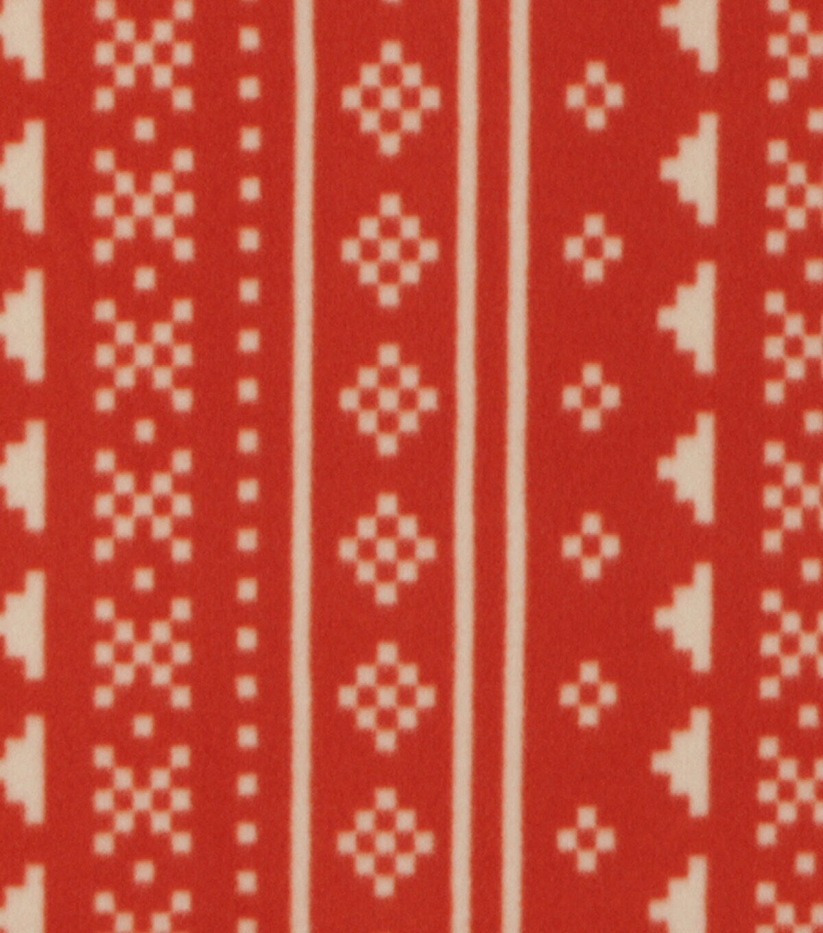Orange Linear Aztec Blizzard Prints Fleece Fabric