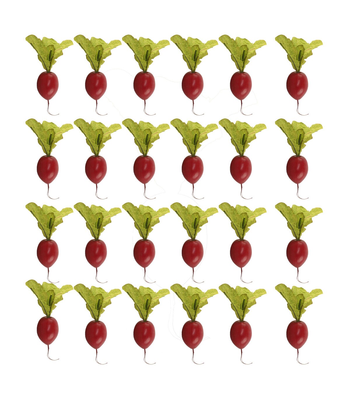 Flora Bunda 24ct Artificial Baby Red Radishes