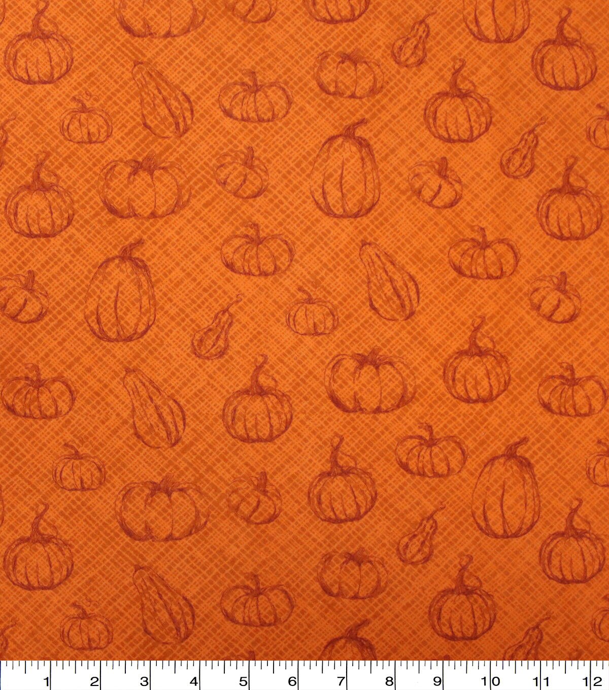 Pumpkins Orange Super Snuggle Flannel Fabric
