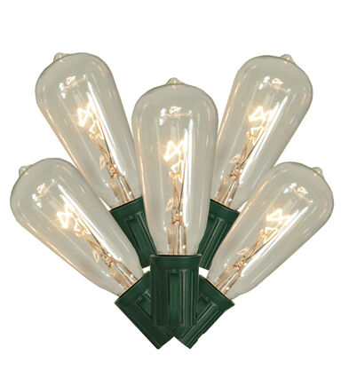 Northlight 9' Transparent T40 Edison Patio String Lights