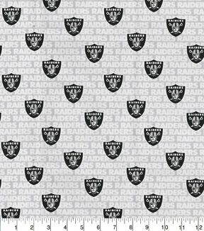 NFL Gray Las Vegas Raiders Cotton Duck Canvas