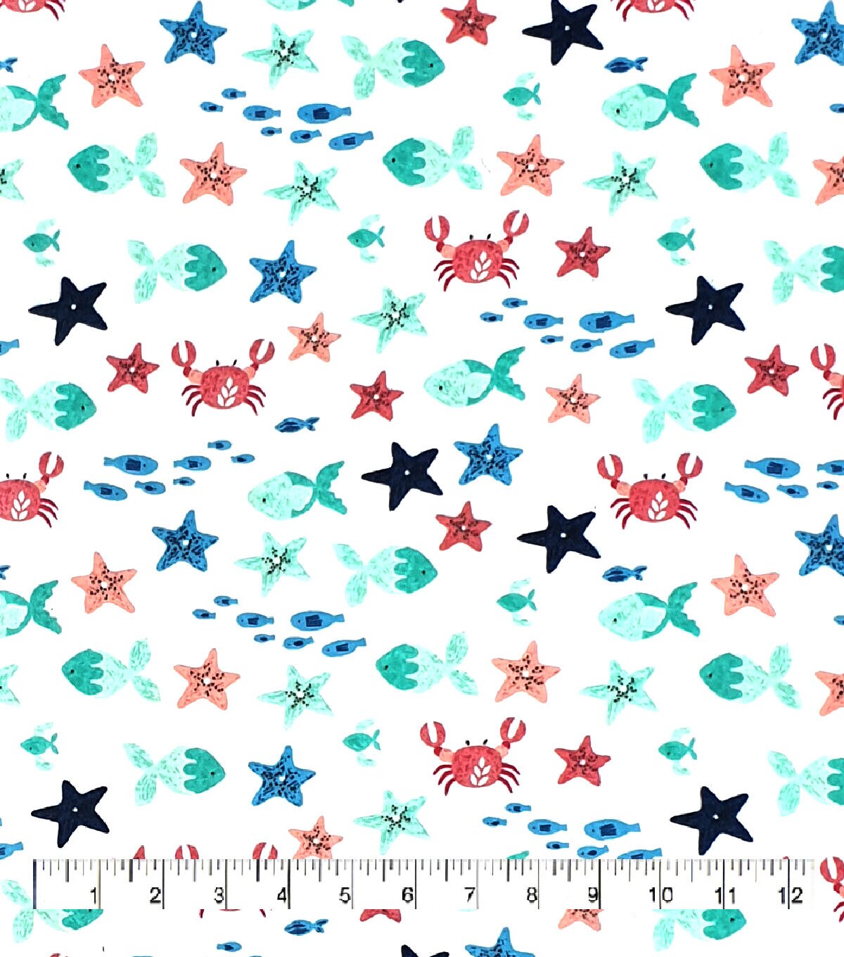 Tiny Sea Life Super Snuggle Flannel Fabric