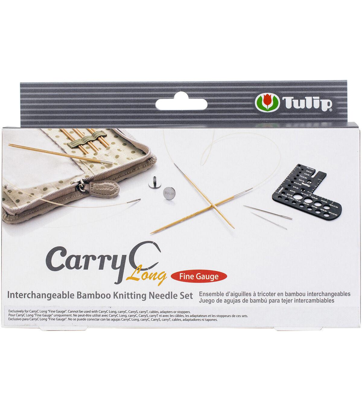 Tulip Carry C 13pc Interchangeable Bamboo Knitting Needle Set