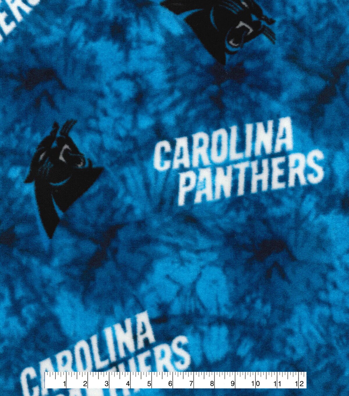 Fabric Traditions Carolina Panthers Fleece Fabric Tie Dye