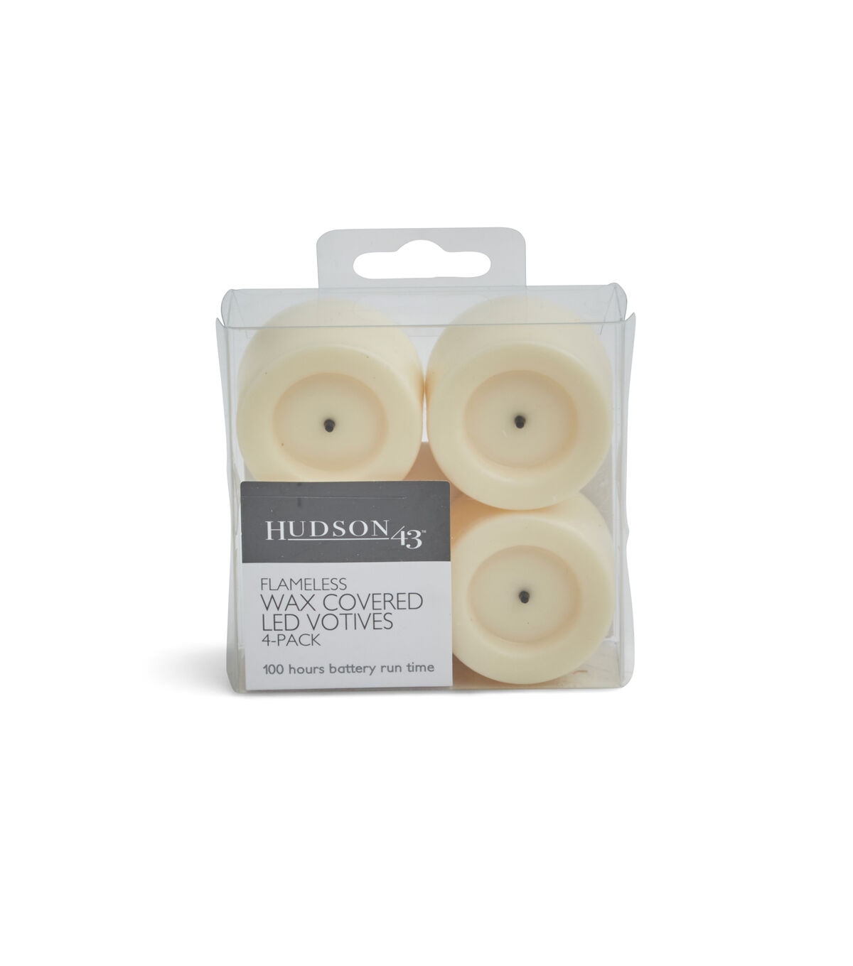 Flameless Cream Mini LED Wax Votive Candles 4pk
