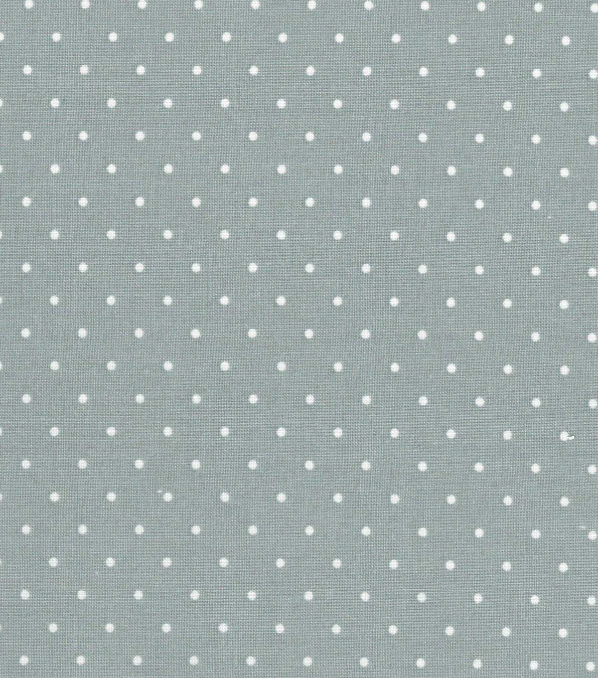 Aspirin Dots on Gray Quilt Cotton Fabric by Quilter's Showcase