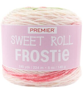 Premier Yarns Sweet Roll Frostie 245yds Worsted Acrylic Yarn
