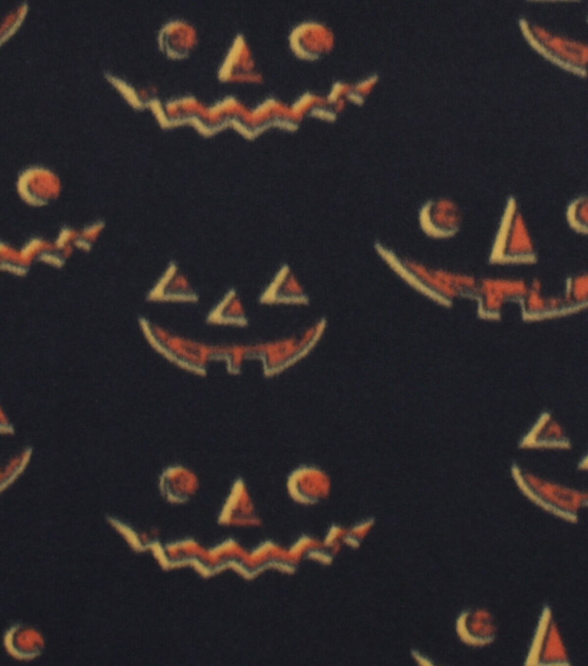 Jack O Lantern Faces Blizzard Fleece Fabric