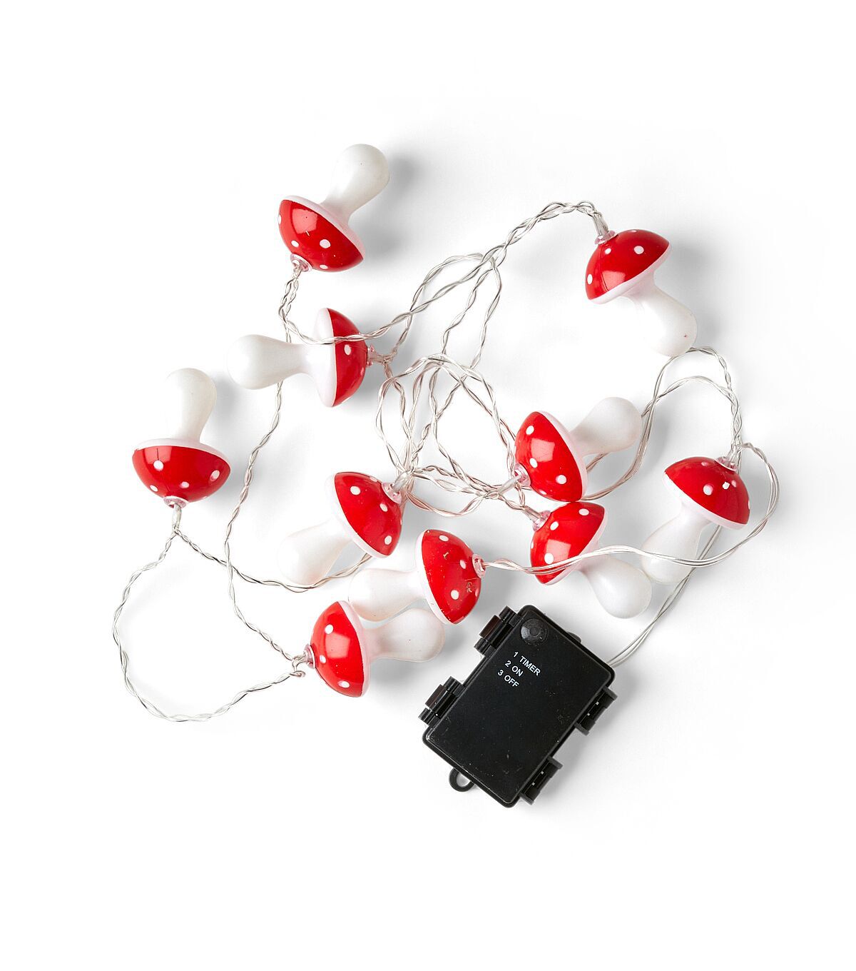 8' Summer Red Mushroom String Lights by Place & Time