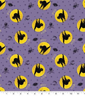 Disney Hocus Pocus Cotton Fabric Binx Spirit