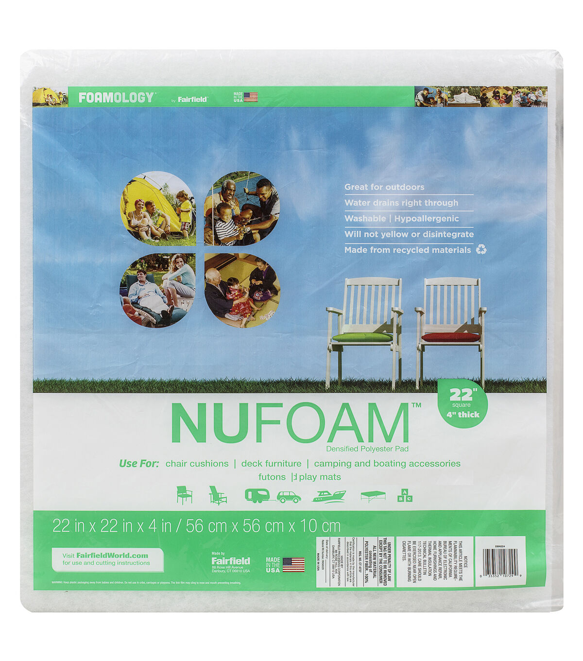 NuFoam Outdoor Safe Pad 22