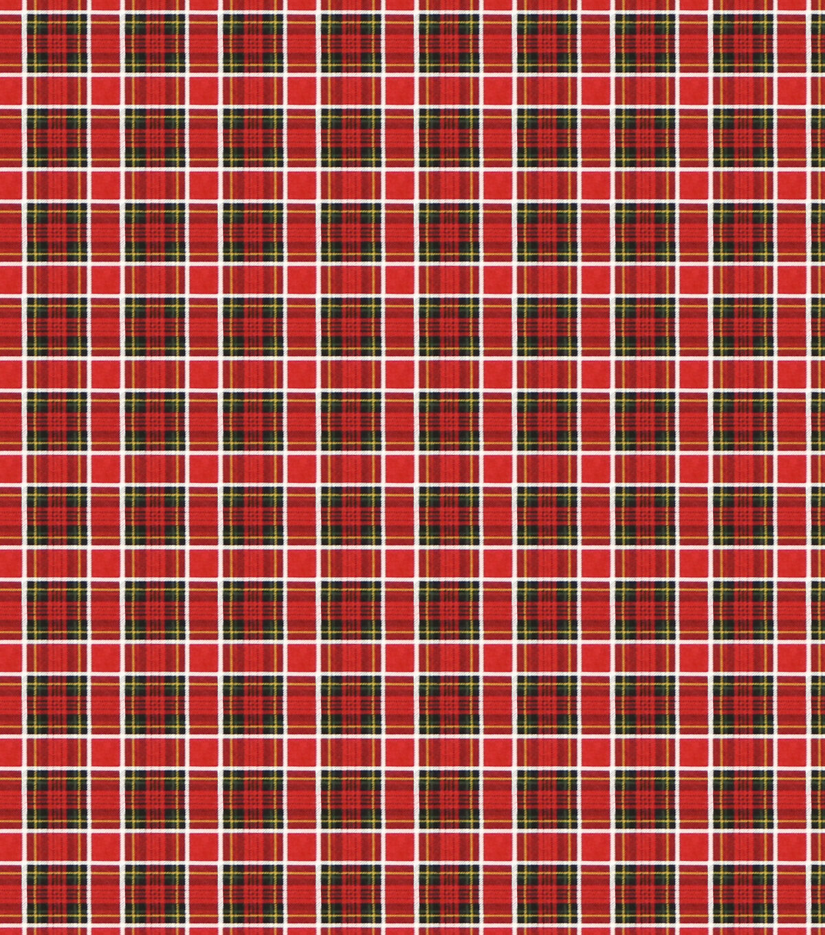 Red & Green Tartan Plaid Super Snuggle Flannel Fabric