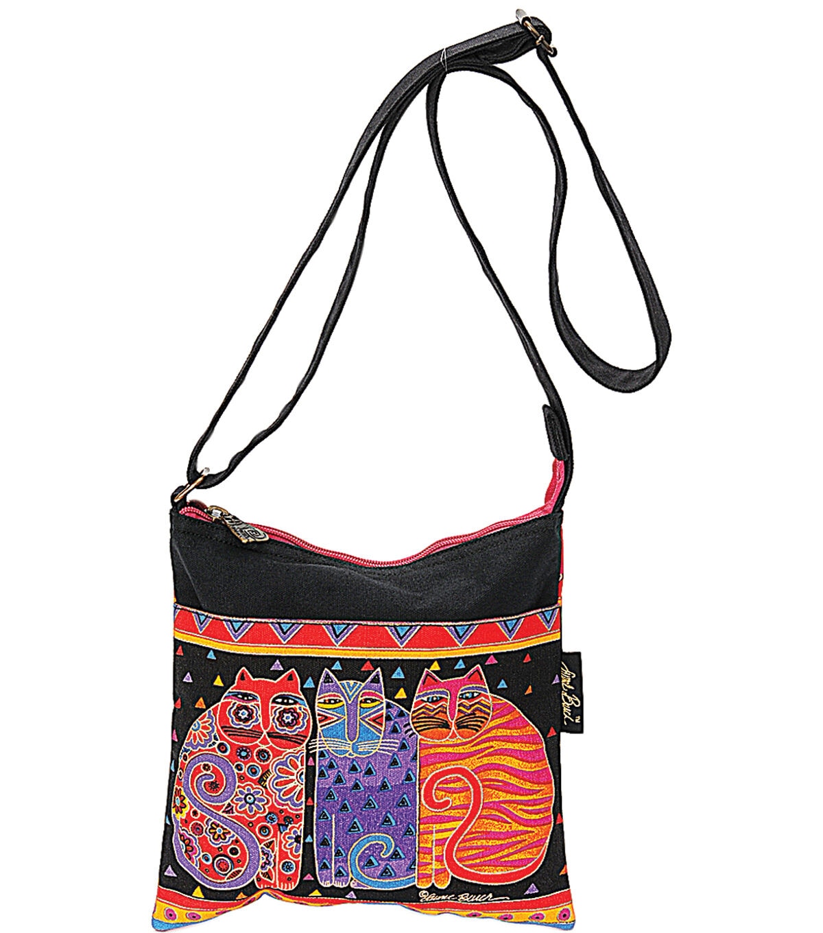 Laurel Burch Crossbody Purse Zipper Top 10
