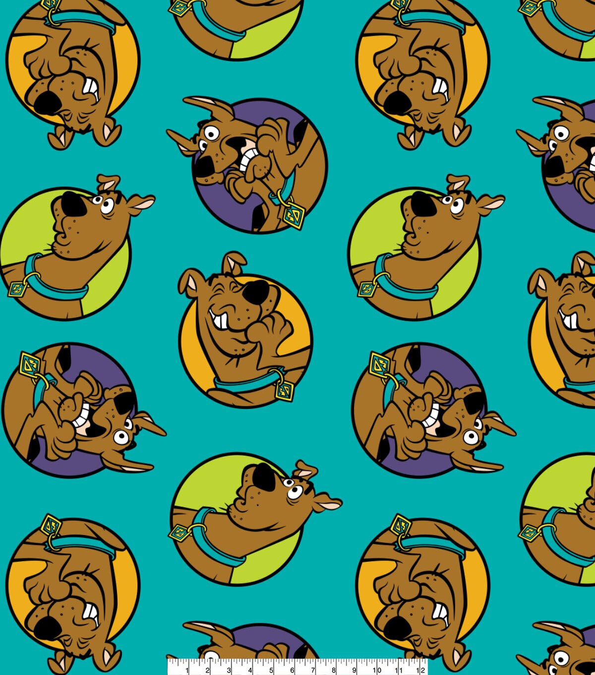 Scooby Doo Fleece Fabric Blue Expressions