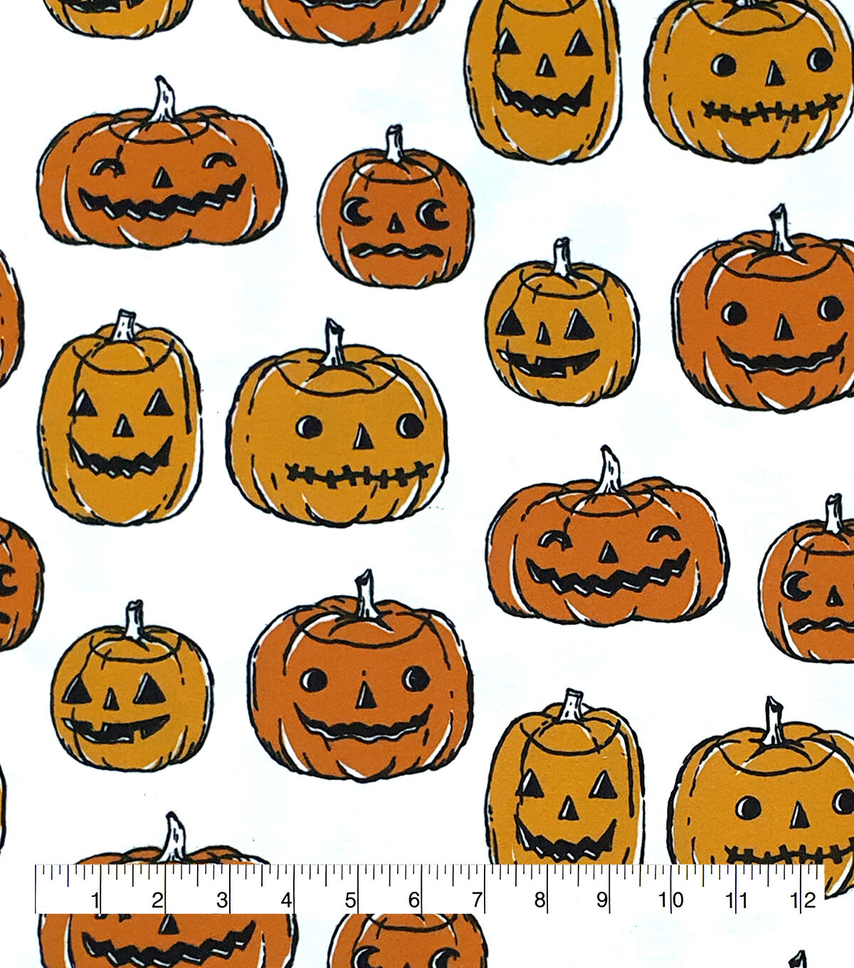 Halloween Pumpkins Super Snuggle Flannel Fabric