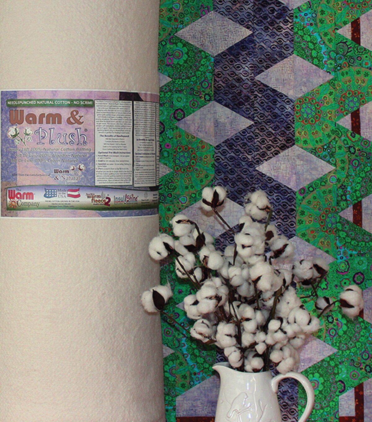 The Warm Company Warm & Plush Cotton Batting 90