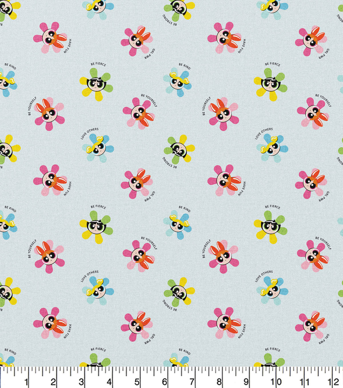 Power Puff Girls Flower Power Cotton Fabric