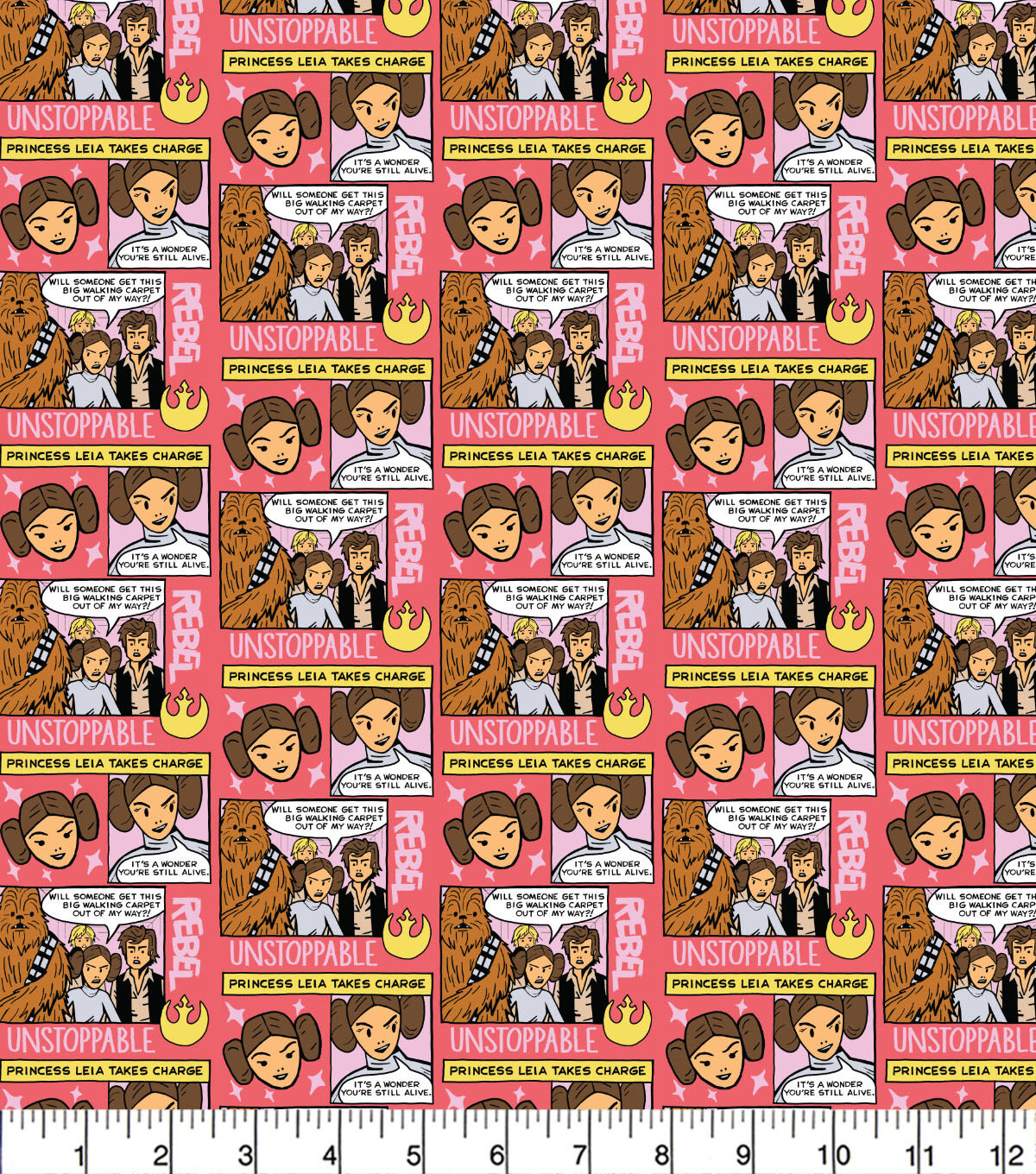 Star Wars Unstoppable Leia Cotton Fabric
